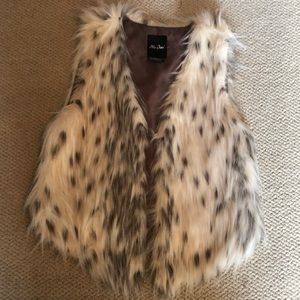 Faux fur vest